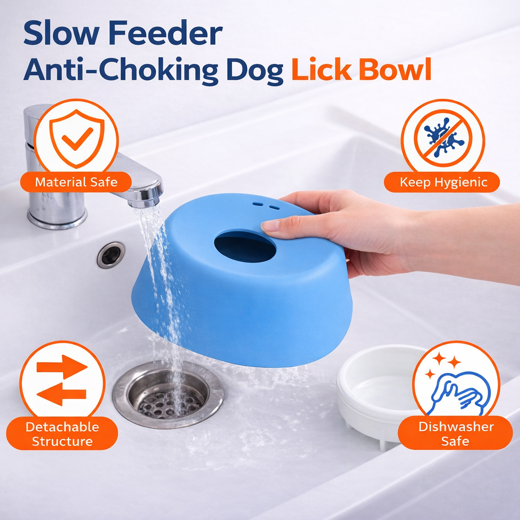 Slow Feeder Dog Lick Toy | Anti-Choking & Anxiety Relief Bowl
