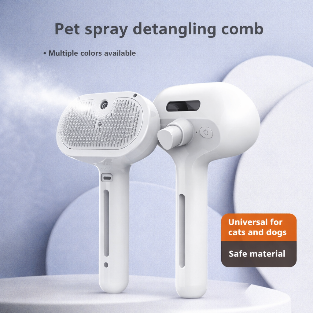 FurEase™ Spray Grooming Brush for Dogs & Cats