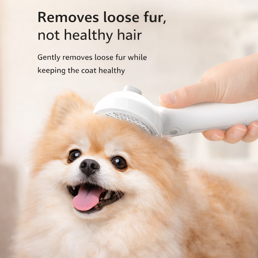 FurEase™ Spray Grooming Brush for Dogs & Cats