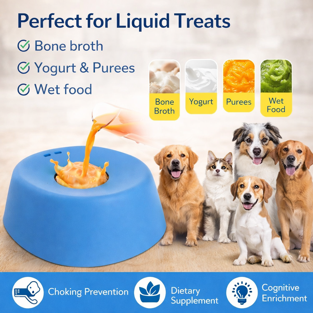 Slow Feeder Dog Lick Toy | Anti-Choking & Anxiety Relief Bowl