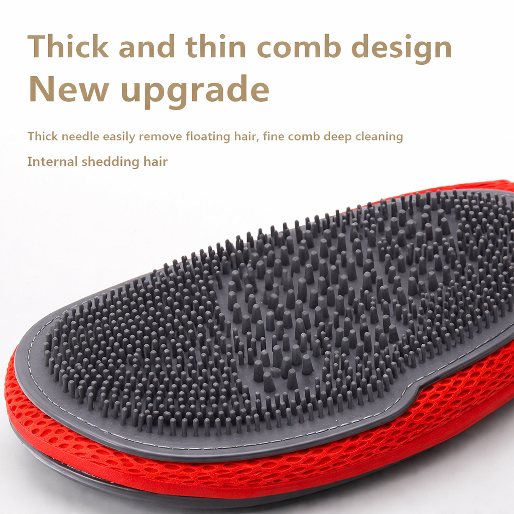 Pet Bathing & Grooming Glove | 2-in-1 Wash & Fur Removal Tool