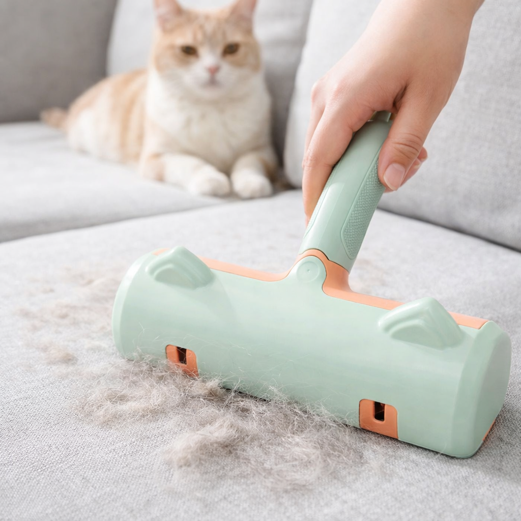 Reusable Pet Hair Remover Roller for Sofa, Carpet & Clothes