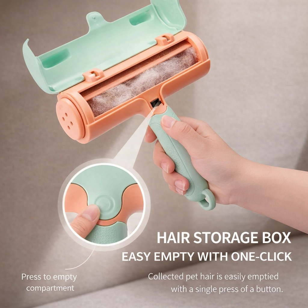 Reusable Pet Hair Remover Roller for Sofa, Carpet & Clothes
