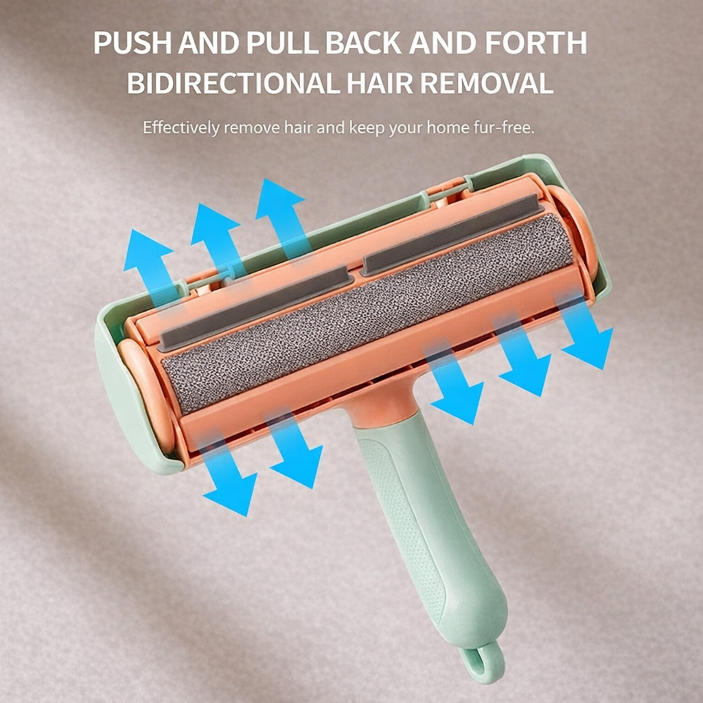 Reusable Pet Hair Remover Roller for Sofa, Carpet & Clothes