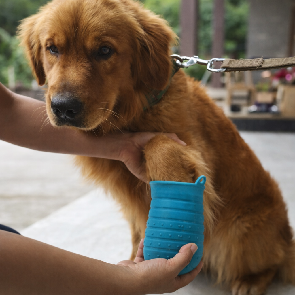 No-Mess Dog Paw Cleaner | Quick Mud Remover for Small & Medium Dogs