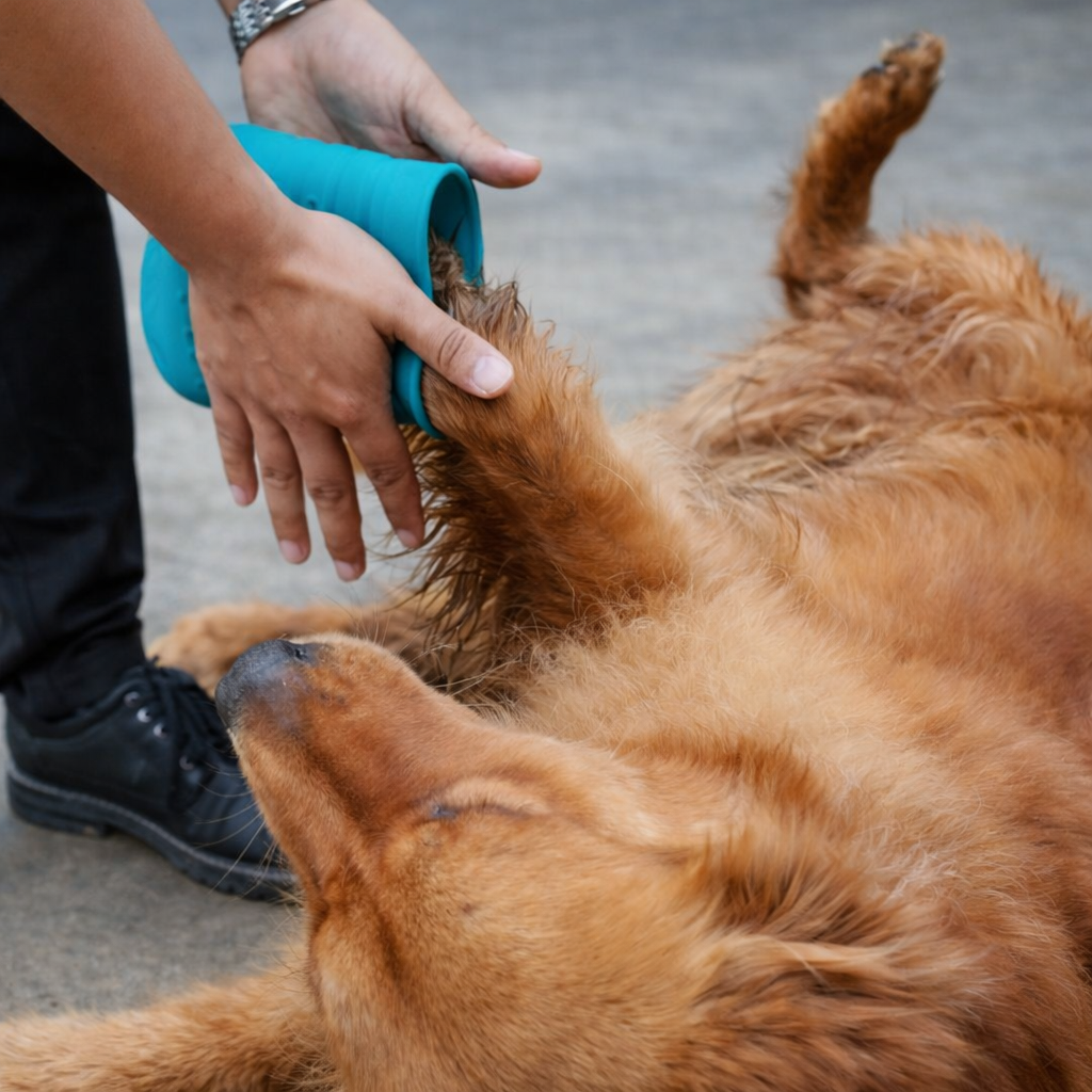 No-Mess Dog Paw Cleaner | Quick Mud Remover for Small & Medium Dogs