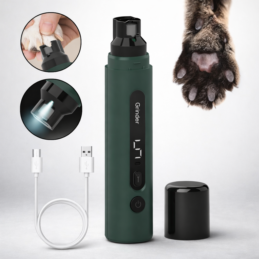 Ultra-Quiet Pet Nail Grinder | Safe, Stress-Free Grooming for Dogs & Cats