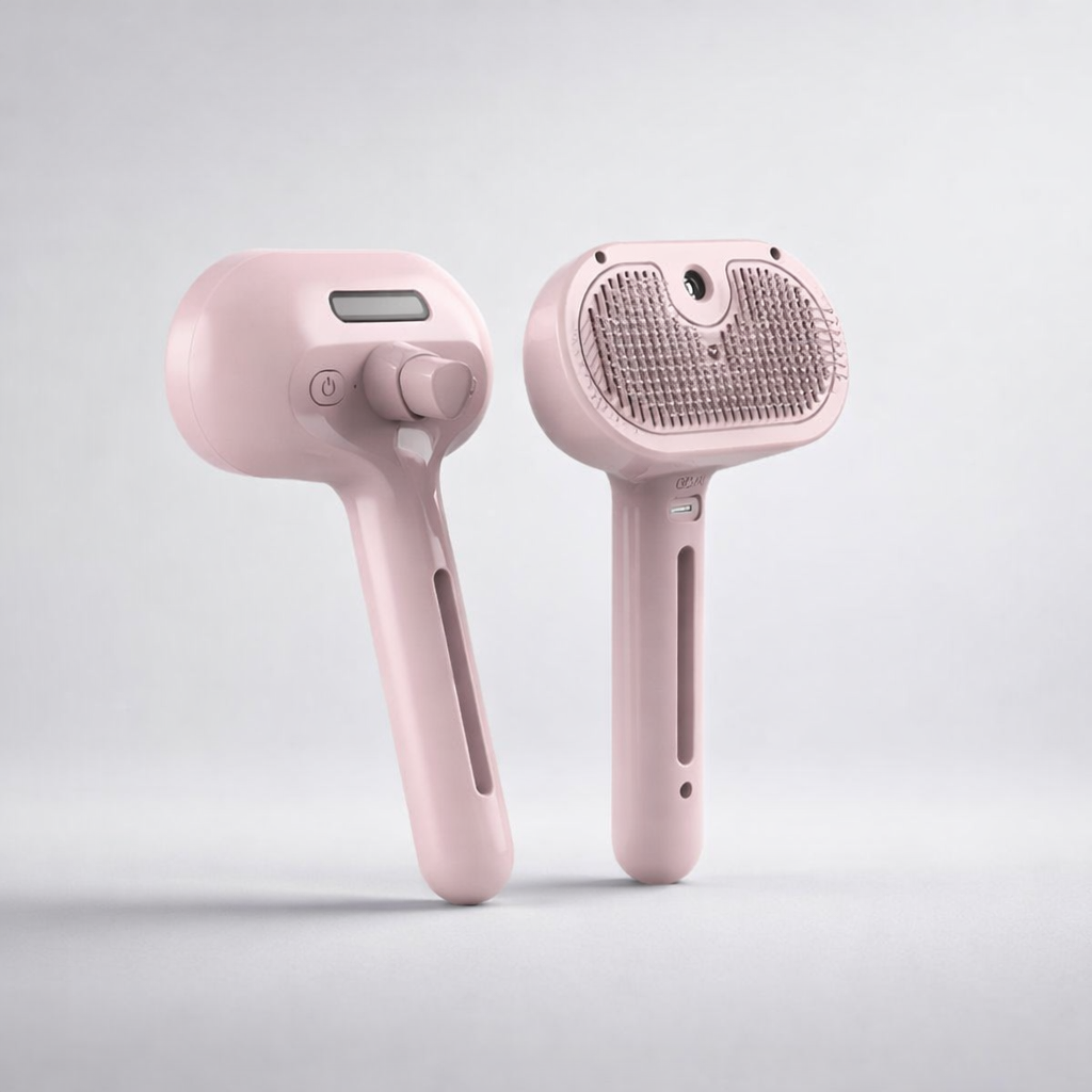 FurEase™ Spray Grooming Brush for Dogs & Cats