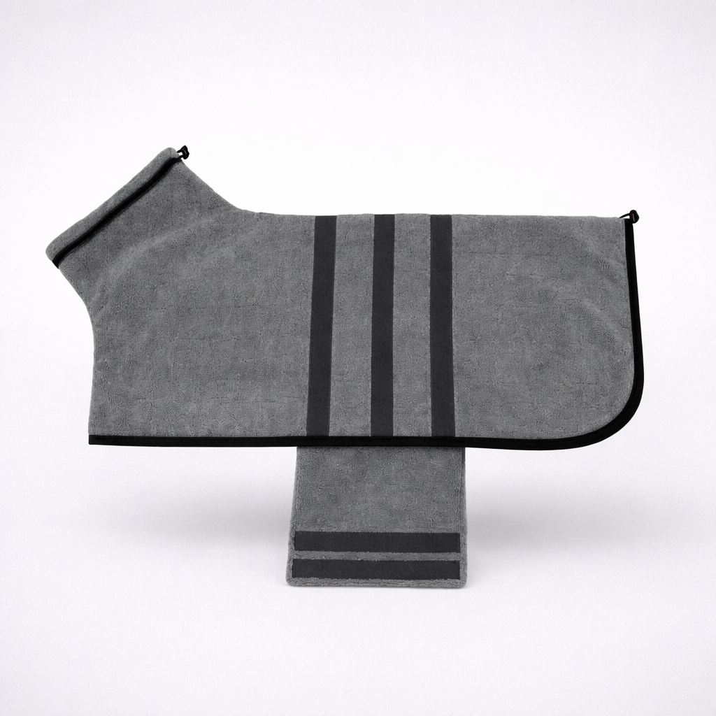 Quick-Dry Dog Bathrobe | Ultra-Absorbent Towel Coat for Small, Medium & Large Dogs