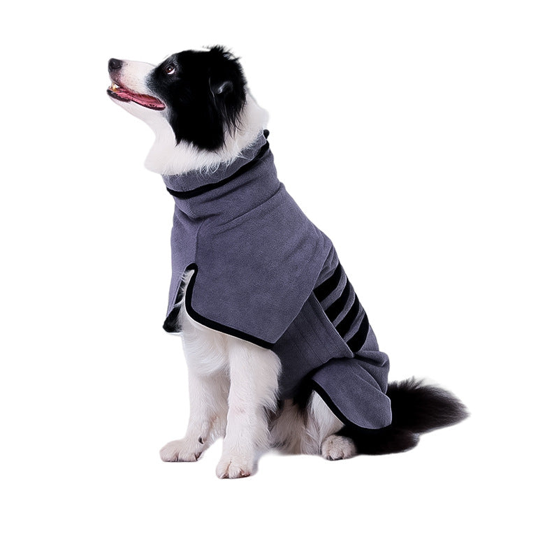 Quick-Dry Dog Bathrobe | Ultra-Absorbent Towel Coat for Small, Medium & Large Dogs